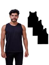 Kit Com 3 Camisetas Regatas Masculina 100% Poliéster Kit Com 3 Camisetas Regatas Masculina 100% Poliéster