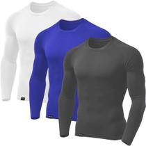 Kit com 3 Camisetas Térmicas UV Proteção Solar Masculina