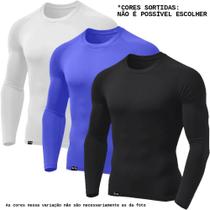Kit com 3 Camisetas Térmicas UV Proteção Solar Masculina