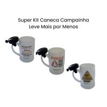Kit com 3 Canecas de Chopp Campainha Masculinas Kit com 3 Canecas de Chopp Campainha Masculinas