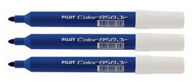 Kit com 3 Caneta Hidrografica Color 850 Jr Azul Pilot Kit com 3 Caneta Hidrografica Color 850 Jr Azul Pilot