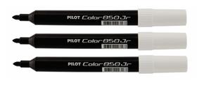 Kit com 3 Caneta Hidrografica Color 850 Jr Preta Pilot Kit com 3 Caneta Hidrografica Color 850 Jr Preta Pilot