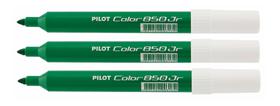 Kit com 3 Caneta Hidrografica Color 850 Jr Verde Pilot Kit com 3 Caneta Hidrografica Color 850 Jr Verde Pilot