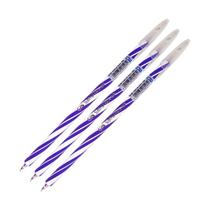 Kit com 3 Canetas Gel Spiro Ponta 0.7mm Violeta CiS Colorida Escolar Vibrante Cor Escrever Aluno