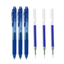 Kit com 3 canetas Pentel Energel 0.5 com 3 refis Kit com 3 canetas Pentel Energel 0.5 com 3 refis