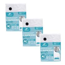 Kit com 3 Capas Para Cama Casal - Não Faz Barulho Kit com 3 Capas Para Cama Casal - Não Faz Barulho