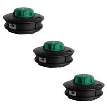 Kit Com 3 Carretéis Nylon Automático M10x1.25 Para Roçadeiras