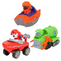 Kit com 3 Carrinhos Patrulha Canina Heróis em Ação Brinquedo Infantil Educativo 6cm Kit com 3 Carrinhos Patrulha Canina Heróis em Ação Brinquedo Infantil Educativo 6cm