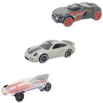 Kit Com 3 Carros Hot Wheels Modelo 4 - Mattel