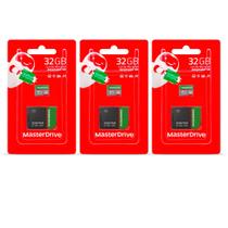 Kit com 3 cartão de memoria 32gb masterdrive class 10 Micro SD com adptador Kit com 3 cartão de memoria 32gb masterdrive class 10 Micro SD com adptador