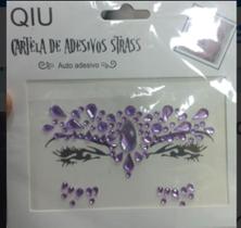Kit com 3 Cartela De Adsivo Strass