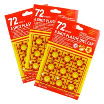 Kit Com 3 Cartelas De Espoleta Com 72 Muni Cada Cartela Shot