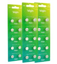 Kit com 3 cartelas Pilha Bateria Lr44 Ag13 Elgin Kit com 3 cartelas Pilha Bateria Lr44 Ag13 Elgin