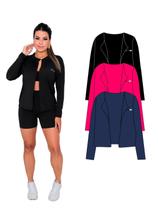 Kit Com 3 Casacos Camisas de Proteção UV Feminino Kit Com 3 Casacos Camisas de Proteção UV Feminino
