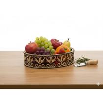 Kit com 3 Cestas Decorativa Vazada em MDF Tamanhos:20cm Kit com 3 Cestas Decorativa Vazada em MDF Tamanhos:20cm