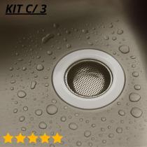 KIT COM 3 CESTINHO PARA RALO DE PIA 9X9cm JJM