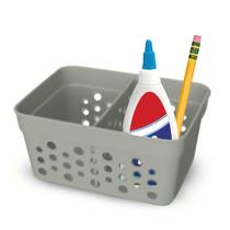 Kit Com 3 Cestos Mini Multiuso Com 1 Divisória-Verde/Rose/Preto/Marrom/Cinza/Azul/Branco Kit Com 3 Cestos Mini Multiuso Com 1 Divisória-Verde/Rose/Preto/Marrom/Cinza/Azul/Branco