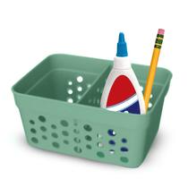 Kit Com 3 Cestos Mini Multiuso Com 1 Divisória-Verde/Rose/Preto/Marrom/Cinza/Azul/Branco