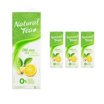 Kit Com 3 Chá Verde Laranja E Gengibre Zero Açúcar Tea 1L