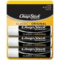 Kit Com 3 Chap Stick Lip Balm Original 4g - Importado Usa - ChapStick