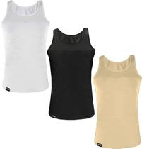 Kit com 3 Cintas Modeladoras Masculinas Bodyshaper Corretor Postural