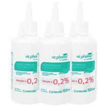 Kit com 3 - Clorexidina 0,2% Chlorclear Aquosa 100 mL - Full Kit com 3 - Clorexidina 0,2% Chlorclear Aquosa 100 mL - Full