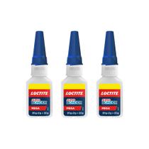 Kit com 3 Colas instantânea Loctite Super Bonder Mega 22g
