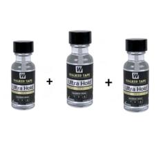 Kit Com 3 Colas Ultra Hold 3 Para Prótese Capilar Mega Hair