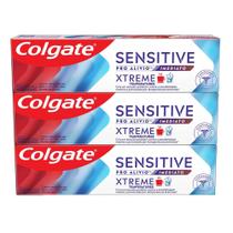 Kit com 3 Colgate Sensitive Xtreme Pro Alivio Imediato 70g cada