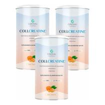 Kit com 3 Collcreatine 500g - Central Nutrition Sabor:Tangerina