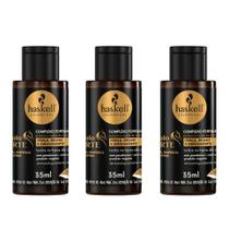 Kit com 3 Complexos Tônico Fortalecedor Cavalo Forte 35ml Haskell