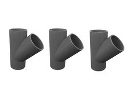 Kit Com 3 Conexões Em Y 32mm Pvc 1 Polegada Ofa Ambiental
