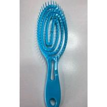 Kit com 3 conjunto de escovas flex de cabelo oval antifrizz