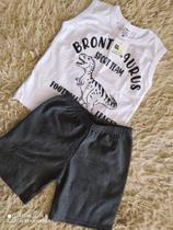 Kit com 3 Conjunto Infantil Menino Short Blusa