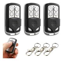 Kit com 3 Controle Copiador 433 MHz Duplica Portão, Alarme, 4 Canais Alta Compatibilidade Fácil Programação Clona Portão Alarme Garagem