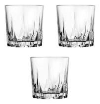 Kit com 3 Copos Pasabahce Karat 295ml Vidro Resistente para Drinks