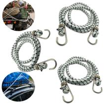Kit com 3 Corda Elástica de 10mm Extensor Grande de 180 a 280cm Extra Forte para Bagageiro Carga Moto Bike Bicicleta Caçamba Camping Kit com 3 Corda Elástica de 10mm Extensor Grande de 180 a 280cm Extra Forte para Bagageiro Carga Moto Bike Bicicleta Caçamba Camping