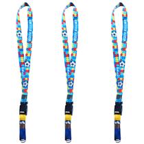 Kit com 3 Cordão Especial Torcedor Autista Futebol Brasil