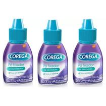 Kit Com 3 Corega Pó Fixador De Dentadura 22G