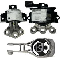 Kit Com 3 Coxins de Motor e Cambio Manual para Onix Prisma Spin Cobalt ORIGINAL PEÇA GENUINA GM