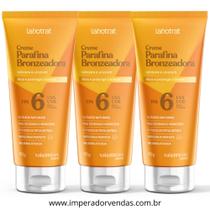 Kit Com 3 Creme Parafina Bronzeadora Labotrat Vai & Brilha 90g Cenoura e Urucum