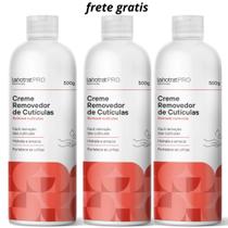 Kit Com 3 Creme Removedor de Cutículas Labotrat Pro Removex 500g Fortalece as Unhas