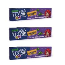 Kit com 3 Cremes Dentais Infantil Tra La La antiaçucar 50g Kit com 3 Cremes Dentais Infantil Tra La La antiaçucar 50g