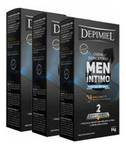 Kit Com 3 Cremes Depilatório Men Íntimo 95g - Depimiel
