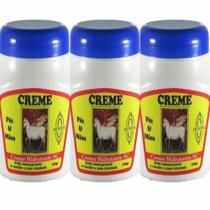 Kit Com 3 Cremes Para Pés E Mãos Banha De Carneiro - 240Gr