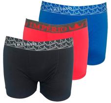 Kit Com 3 Cueca Boxer Catton Penteado Sortido