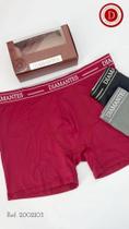 Kit com 3 cuecas boxer adulto Diamantes Lingerie