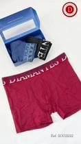 Kit com 3 cuecas boxer adulto Diamantes Lingerie Kit com 3 cuecas boxer adulto Diamantes Lingerie