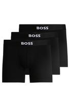 Kit com 3 Cuecas Boxer BOSS Logo Preto Carbono XXL Kit com 3 Cuecas Boxer BOSS Logo Preto Carbono XXL