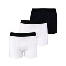 Kit com 3 Cuecas Boxer Box Try Basics Algodão Cotton Lisa Básica Casual Moda Masculina Kit com 3 Cuecas Boxer Box Try Basics Algodão Cotton Lisa Básica Casual Moda Masculina